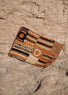 Pochette multicolore en raphia véritable camel | Vêtements Femme Lauren Vidal 1