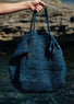 Cabas en veritable raphia bleu | Vêtements Femme Lauren Vidal 1