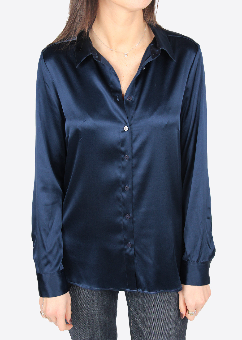 Silk satin shirt
