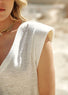 Tee-shirt épaulettes ecru | Vêtements Femme Lauren Vidal 3