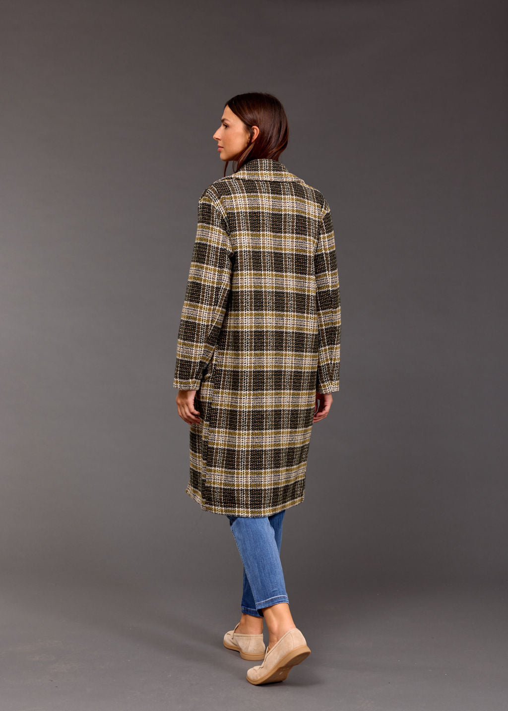 Check pattern coat