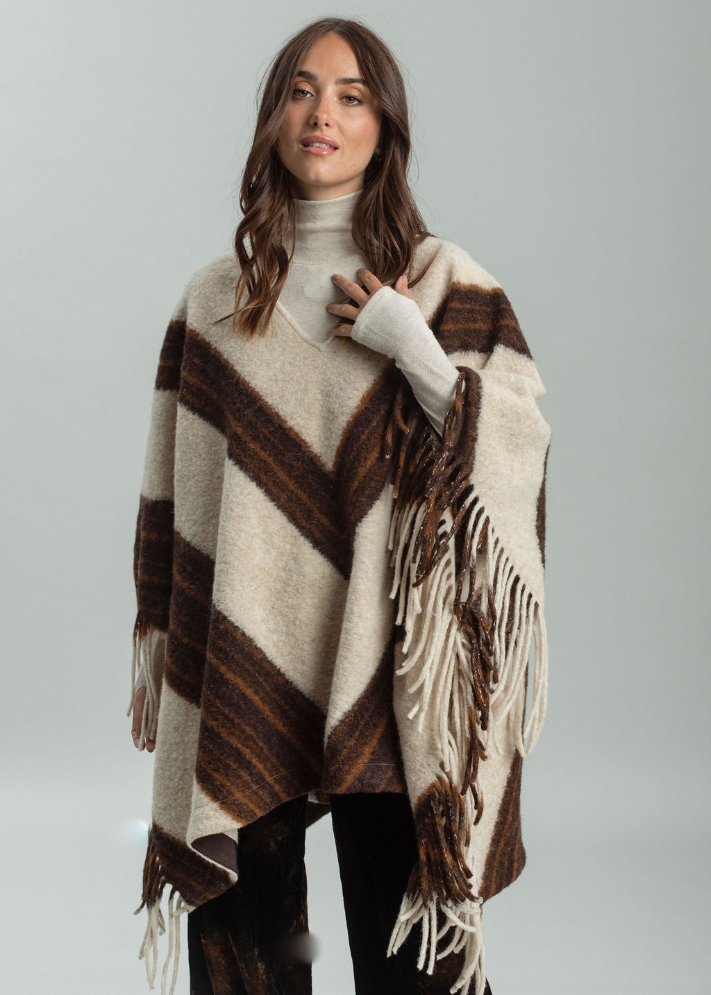 Fringed poncho