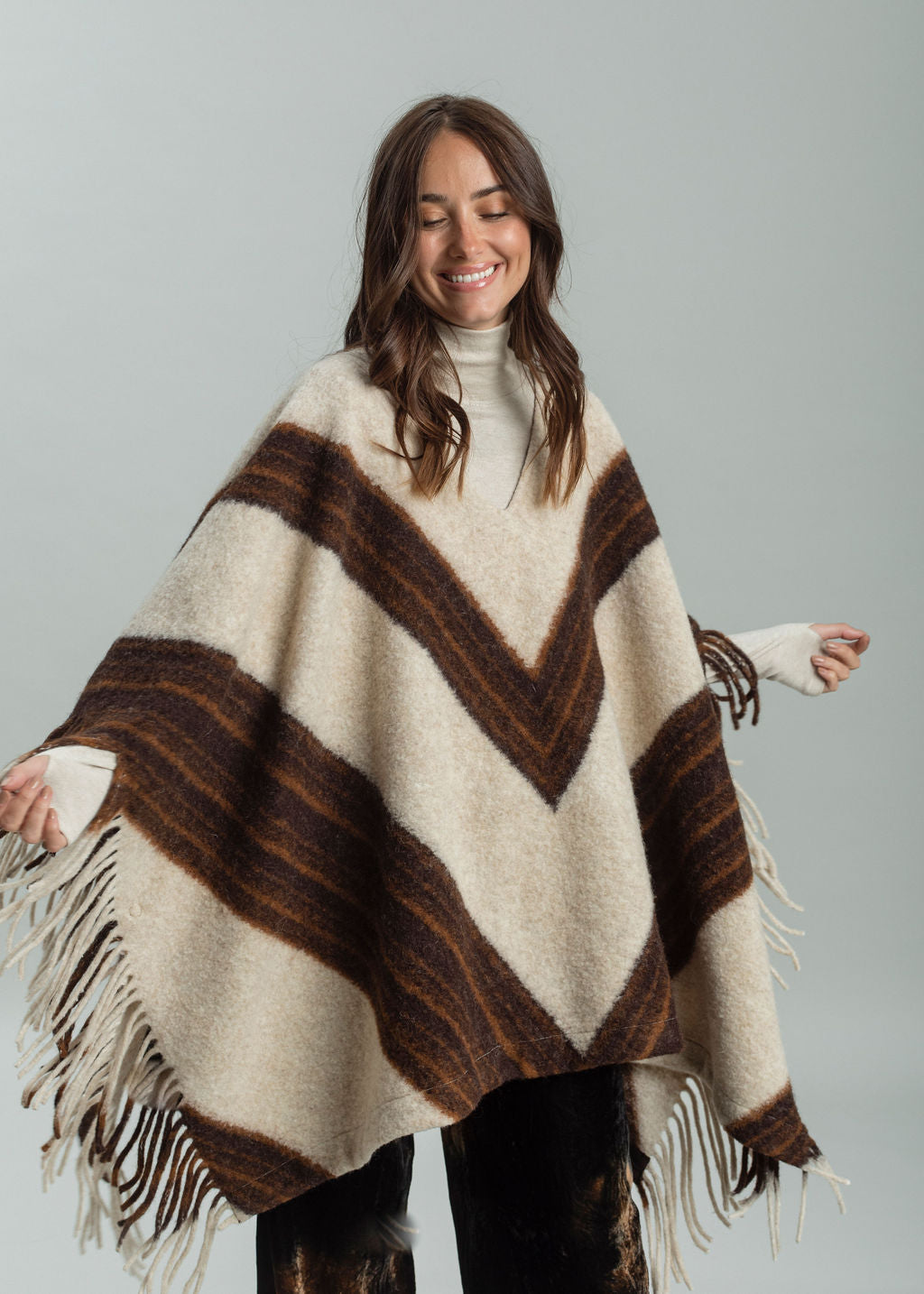 Fringed poncho