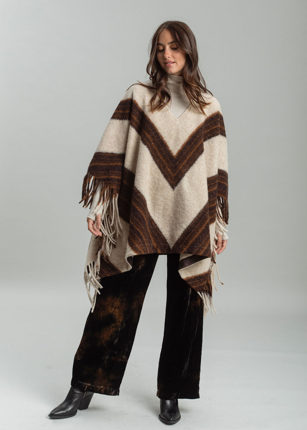 Fringed poncho