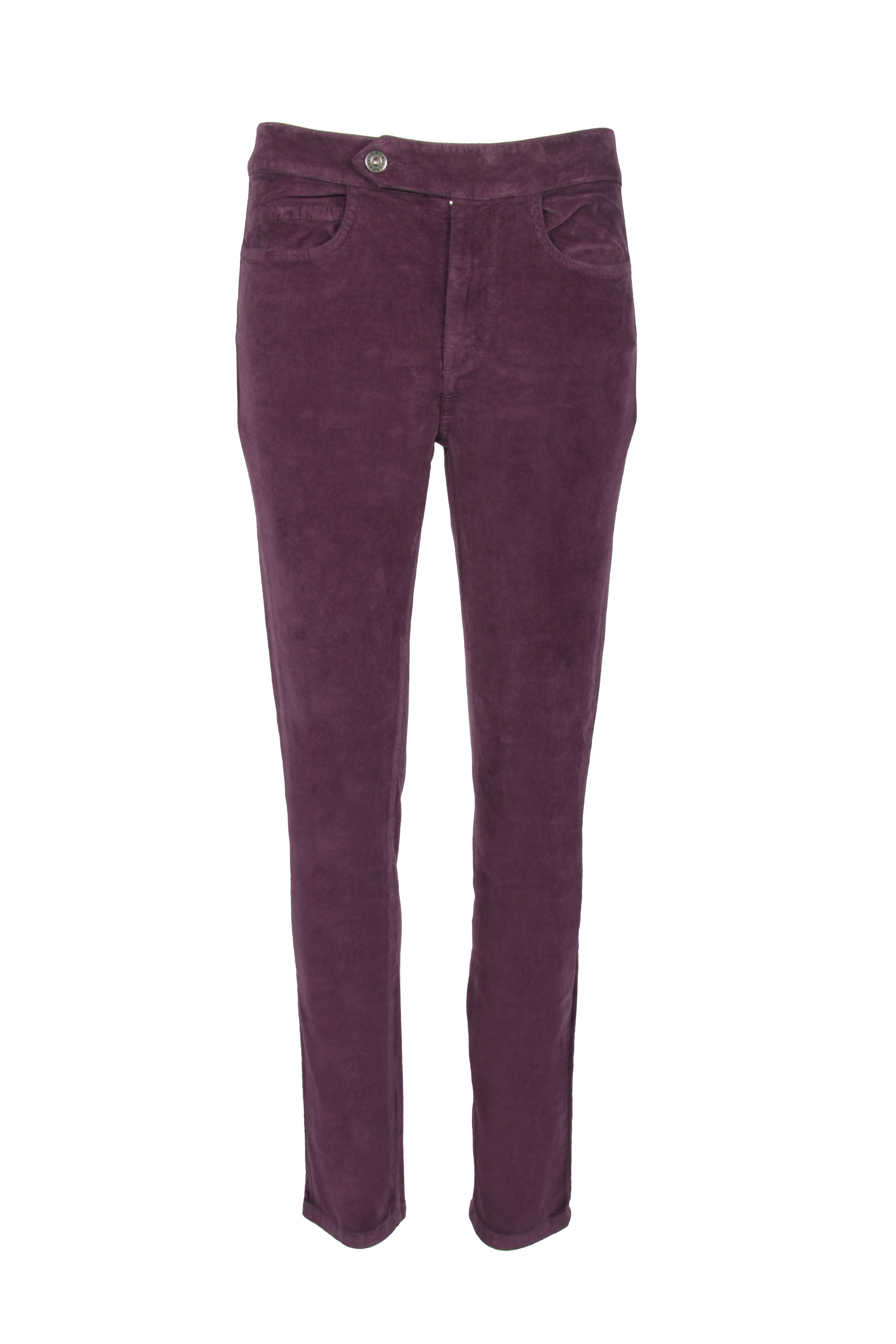 Plum velvet chinos | Lauren Vidal