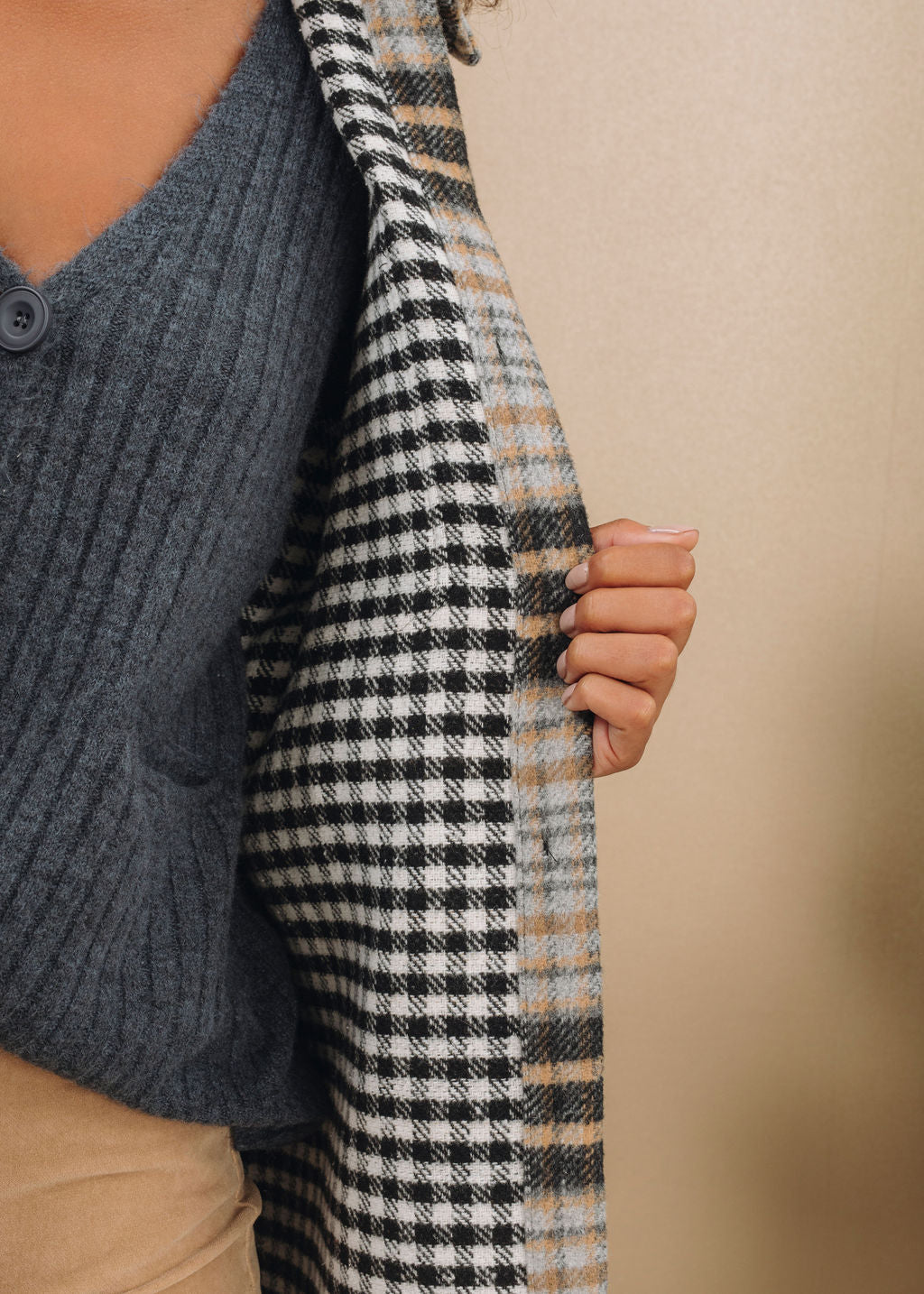 Checked overshirt