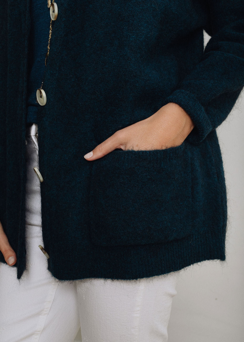 VESTE MAILLE OVERSIZE EN MOHAIR