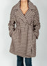 Dogtooth check pattern coat