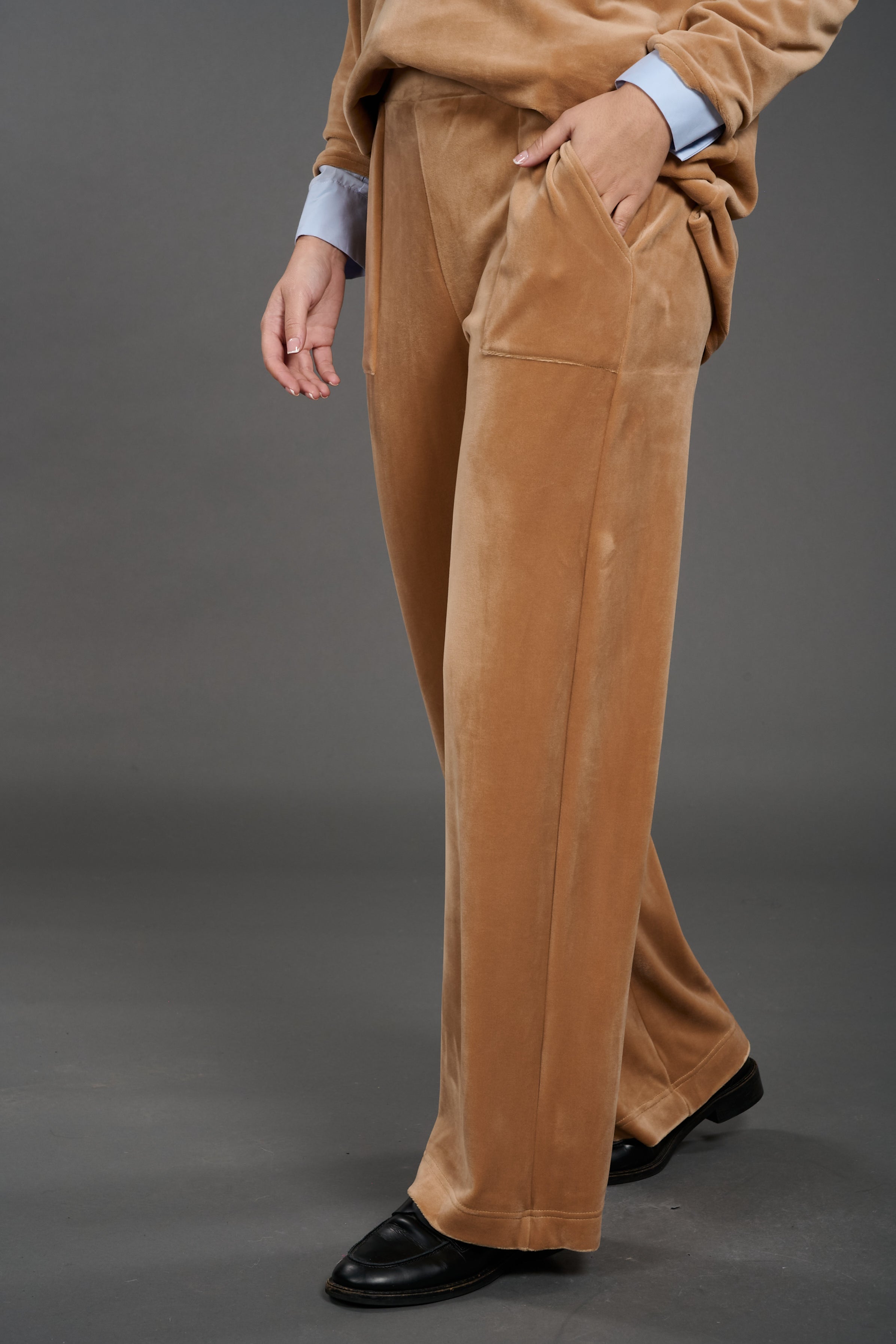 Terry cloth velvet pants