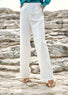 Pantalon tencel blanc | Vêtements Femme Lauren Vidal 1