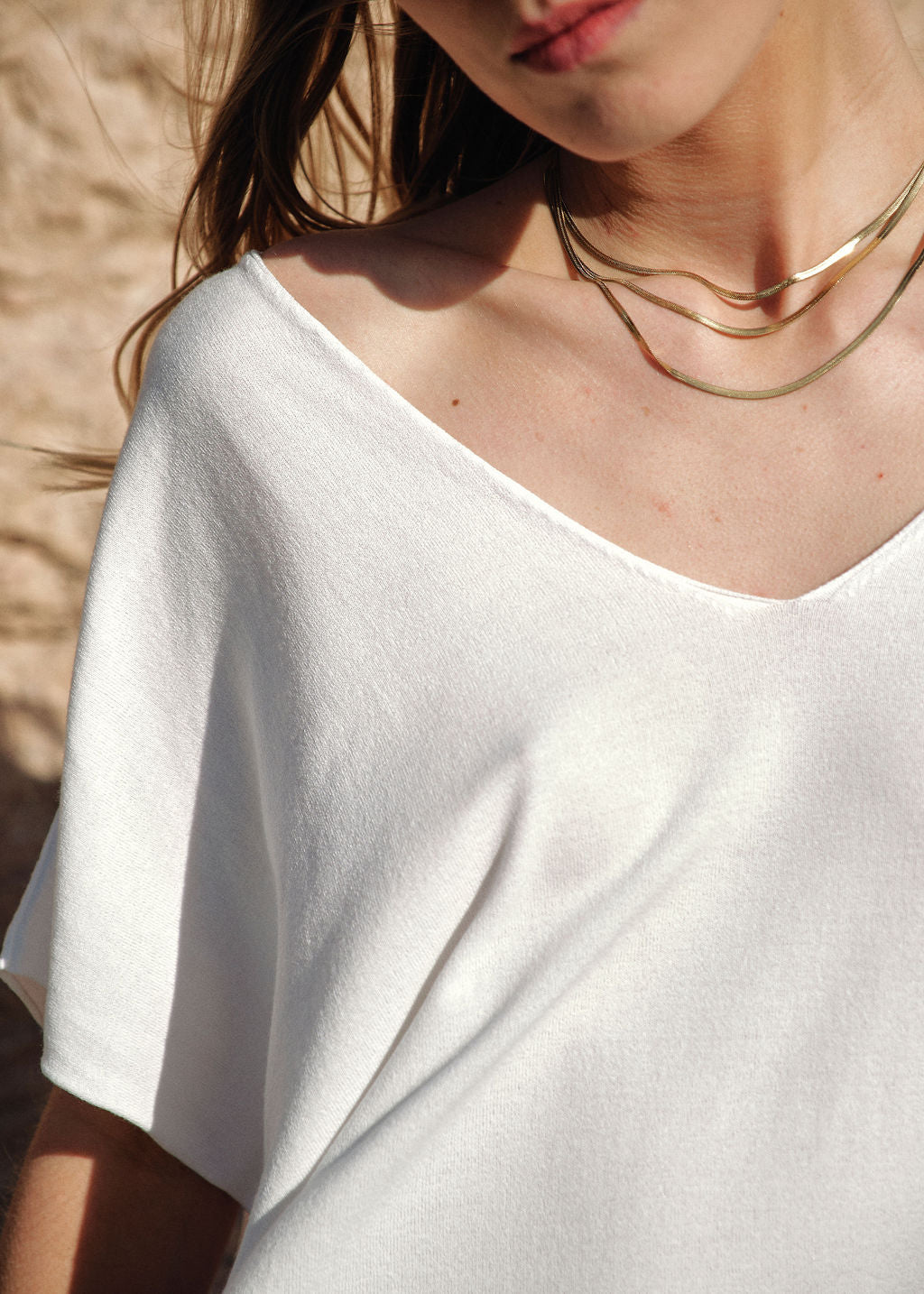 Pull oversize blanc | Vêtements Femme Lauren Vidal 4