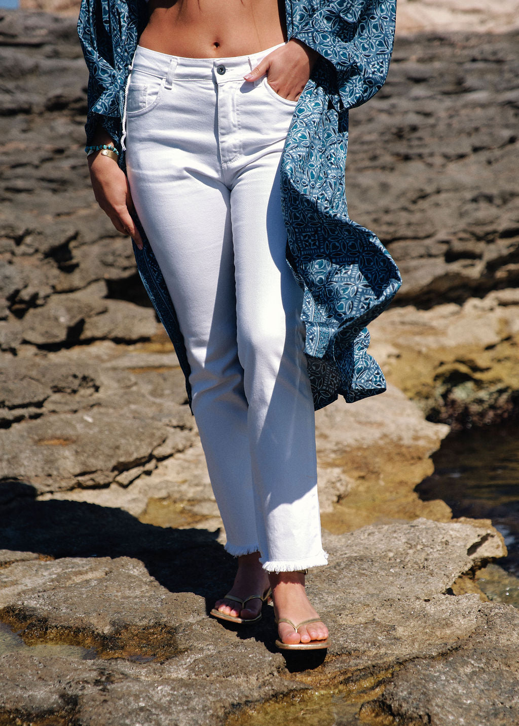 Jean blanc blanc | Vêtements Femme Lauren Vidal 2