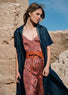 Robe longue en denim bleu | Vêtements Femme Lauren Vidal 8