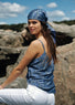 Top basic imprimé bleu | Vêtements Femme Lauren Vidal 2