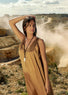Robe longue fluide beige | Vêtements Femme Lauren Vidal 6