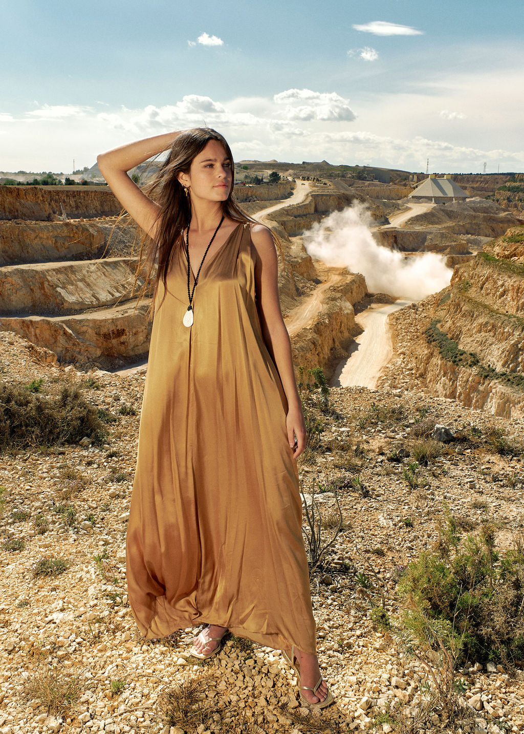 Robe longue fluide | Vêtements Femme Lauren Vidal 7