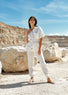 Veste saharienne manches courtes blanc | Vêtements Femme Lauren Vidal 4