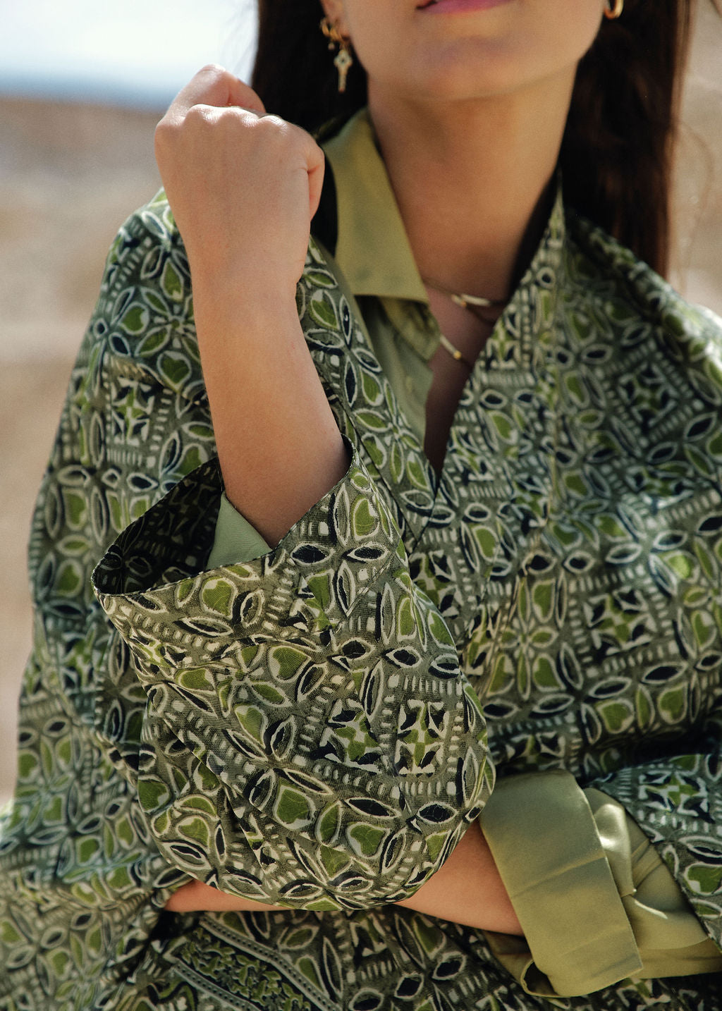 Kimono court imprimé | Vêtements Femme Lauren Vidal 2