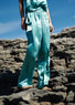 Pantalon droit en viscose bleu | Vêtements Femme Lauren Vidal 4