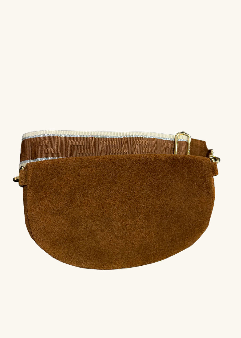 BESACE EN DAIM ANDREA CAMEL