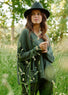 Pull Poncho Maille Clea vert mode femme Lauren Vidal 7