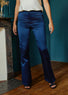 Pantalon Satin Cloe bleu mode femme Lauren Vidal 4