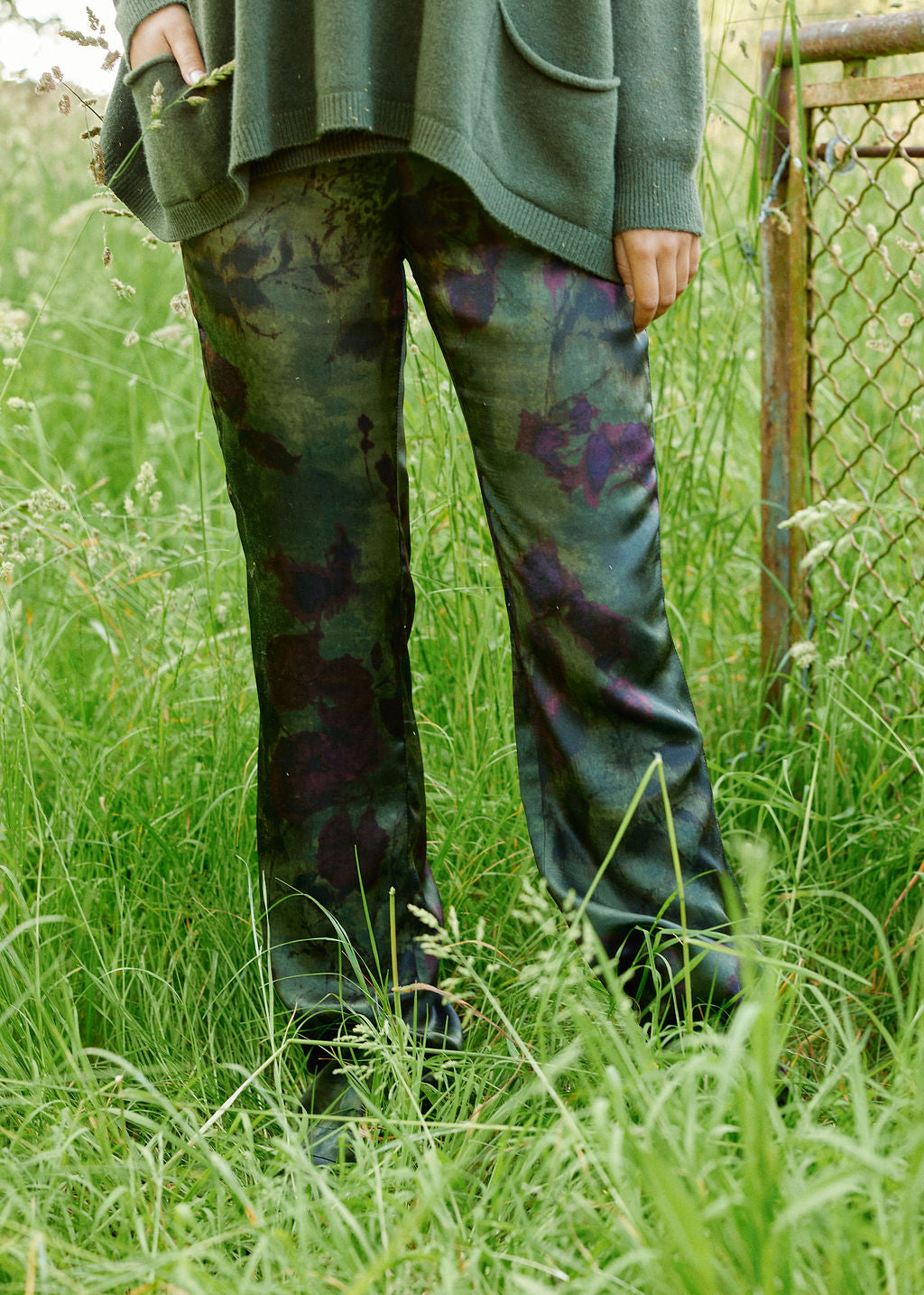 Pantalon Fluide Vic vert mode femme Lauren Vidal 3