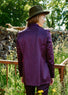 Veste De Costume Satin Mila violet mode femme Lauren Vidal 3