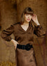 Blouse En Viscose Tara marron mode femme Lauren Vidal 2