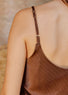Top En Viscose Ted marron mode femme Lauren Vidal 5