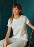 T-Shirt Viscose Soan blanc mode femme Lauren Vidal 4