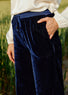 Pantalon Velours Milan bleu mode femme Lauren Vidal 2