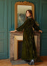 Robe Longue En Velours Vanda vert mode femme Lauren Vidal 7