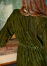 Robe Longue En Velours Vanda vert mode femme Lauren Vidal 9