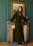 Robe Longue En Velours Vanda vert mode femme Lauren Vidal 12