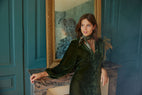 Robe Longue En Velours Vanda vert mode femme Lauren Vidal 15