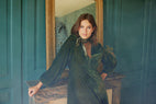 Robe Longue En Velours Vanda vert mode femme Lauren Vidal 18