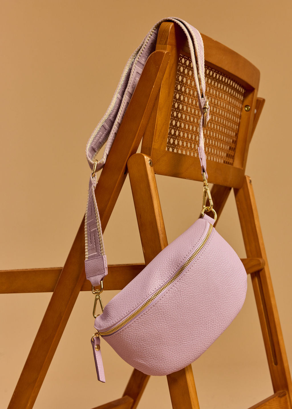 BESACE CUIR LOLITA LAVANDE