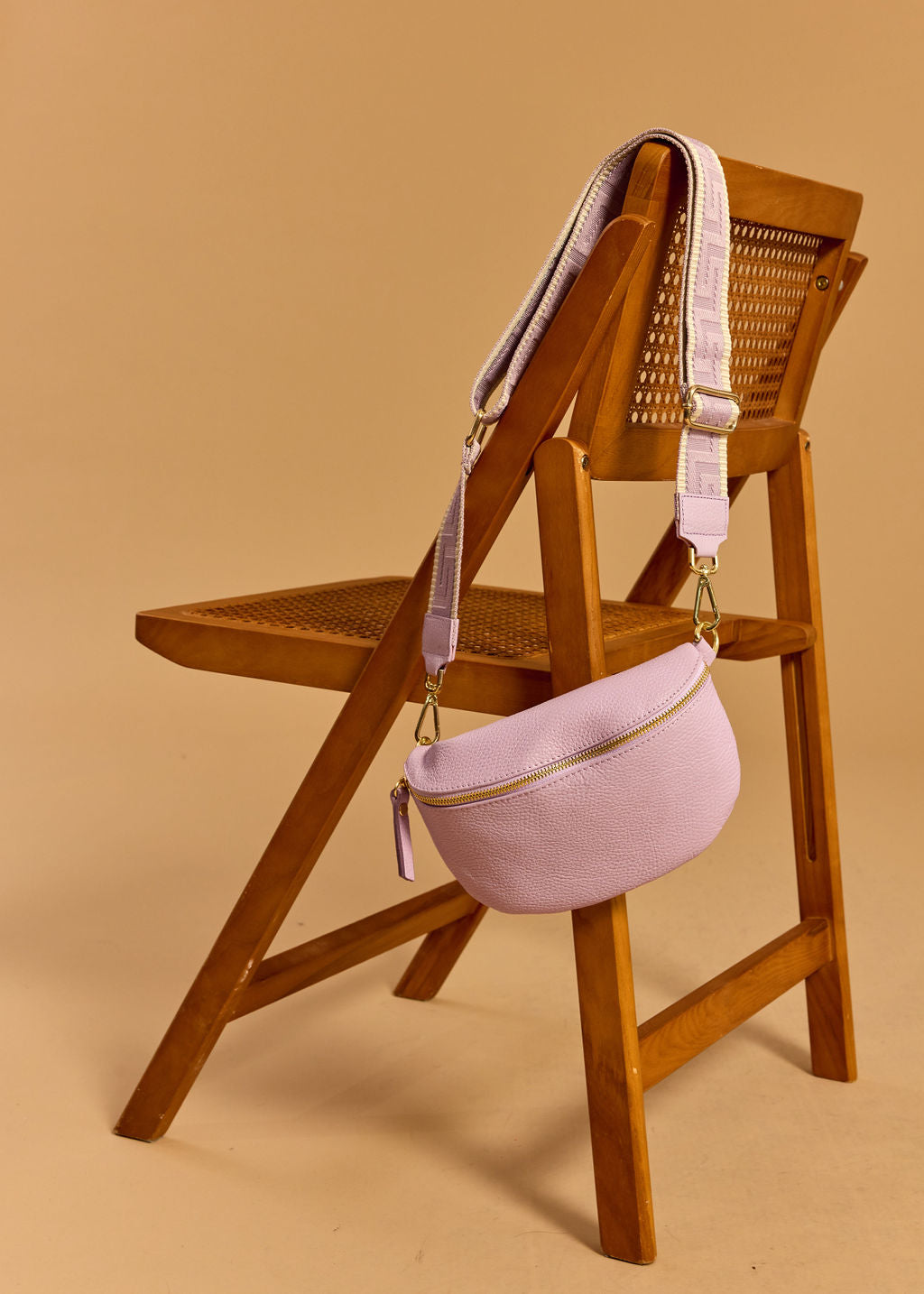 BESACE CUIR LOLITA LAVANDE