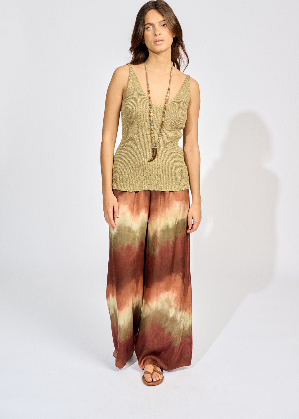 FAME TIE AND DYE LARGE TROUSERS