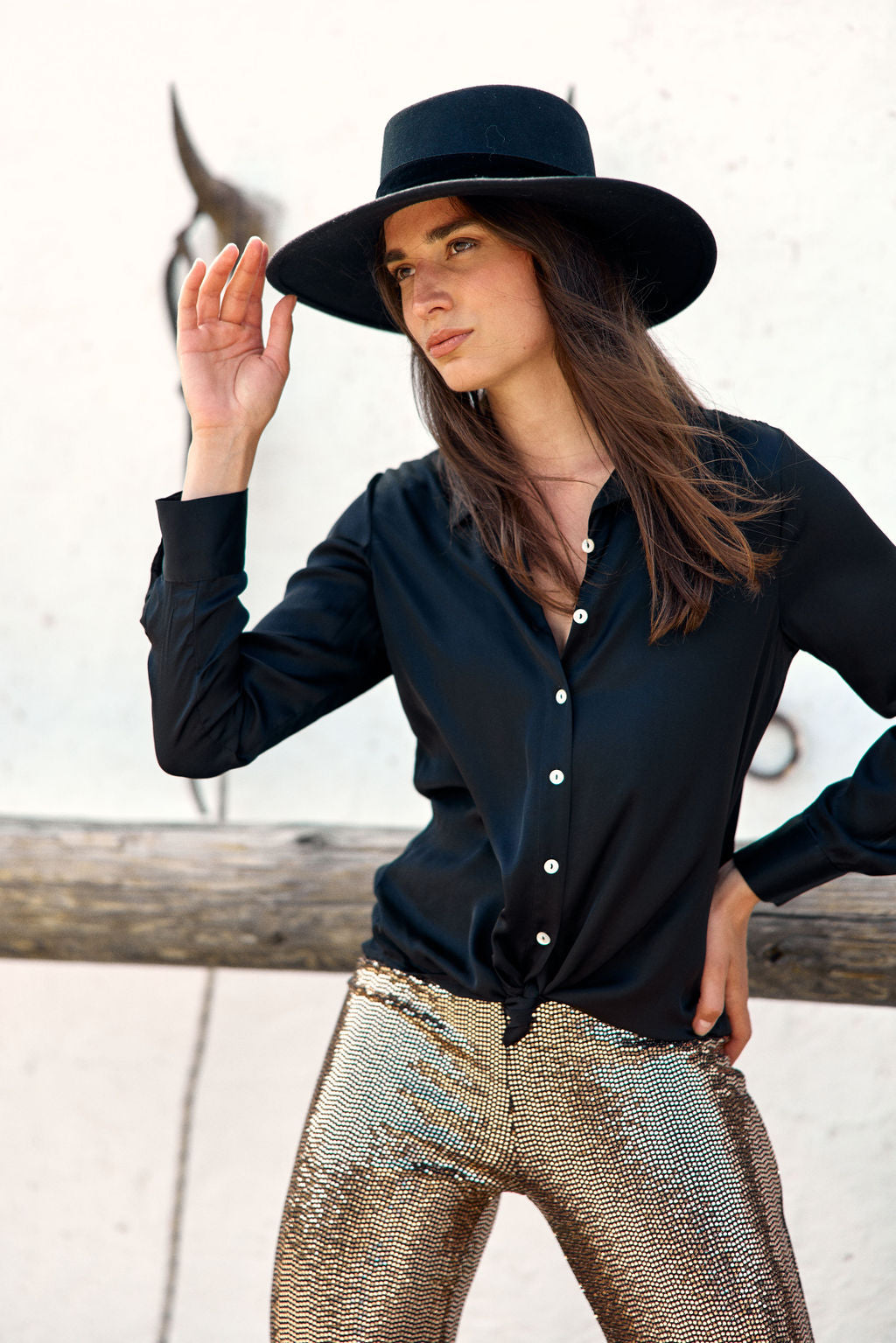 CHEMISE BASIQUE NOIR