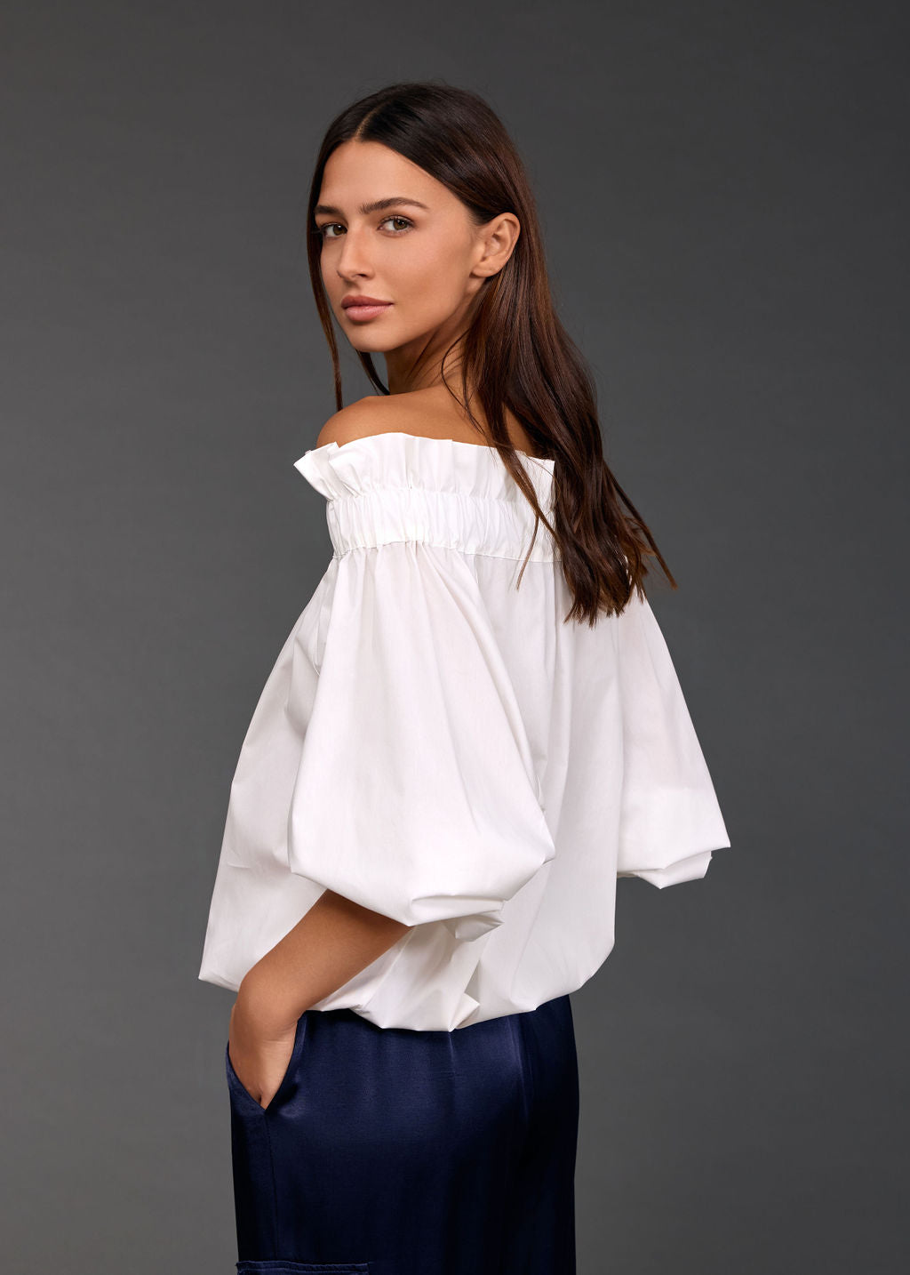 AYAKO RUFFLED SHIRT