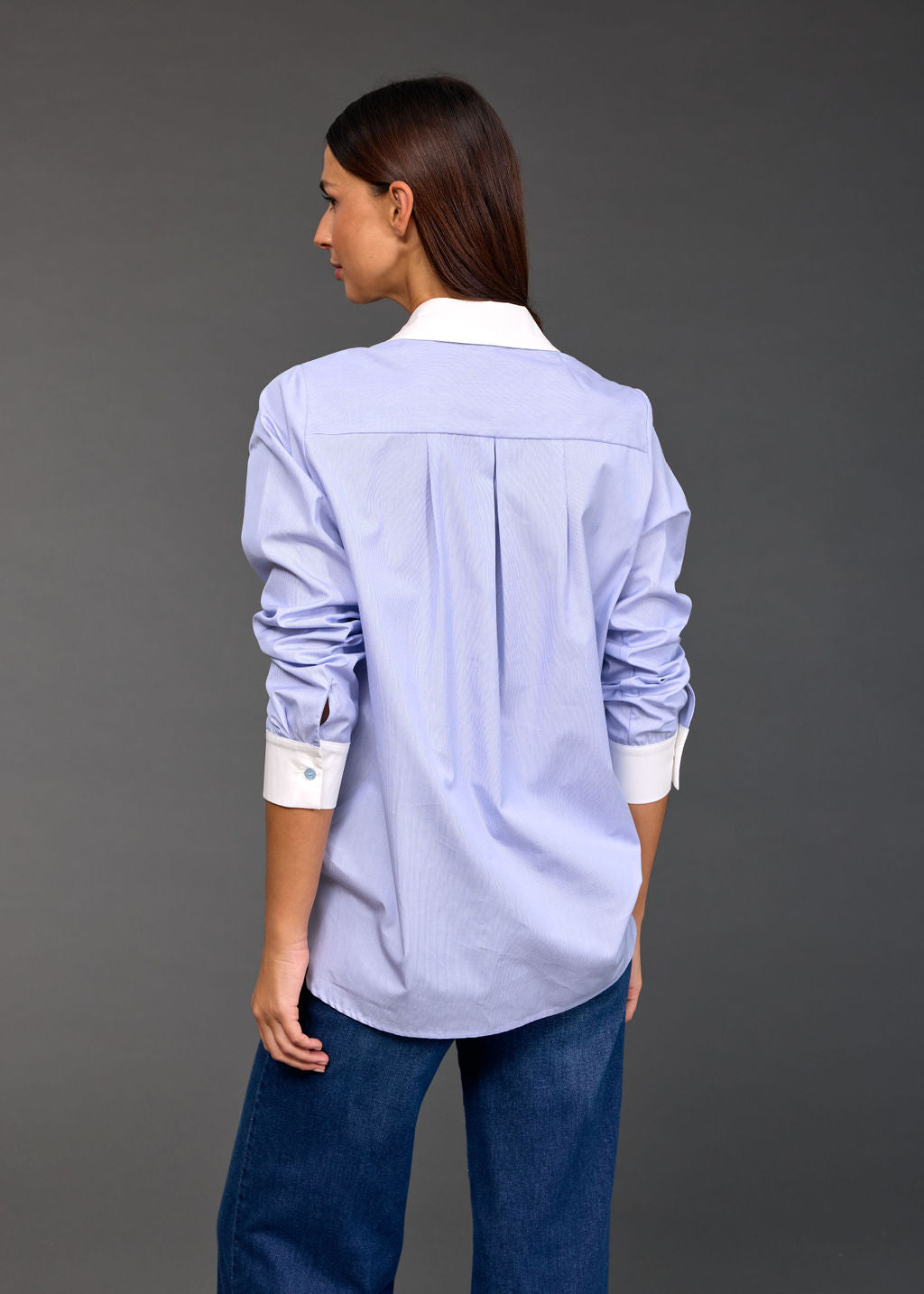 SARI TWO-TONE POPLIN SHIRT