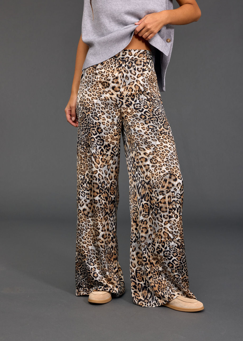 PAT PRINTED FLUID PANTS