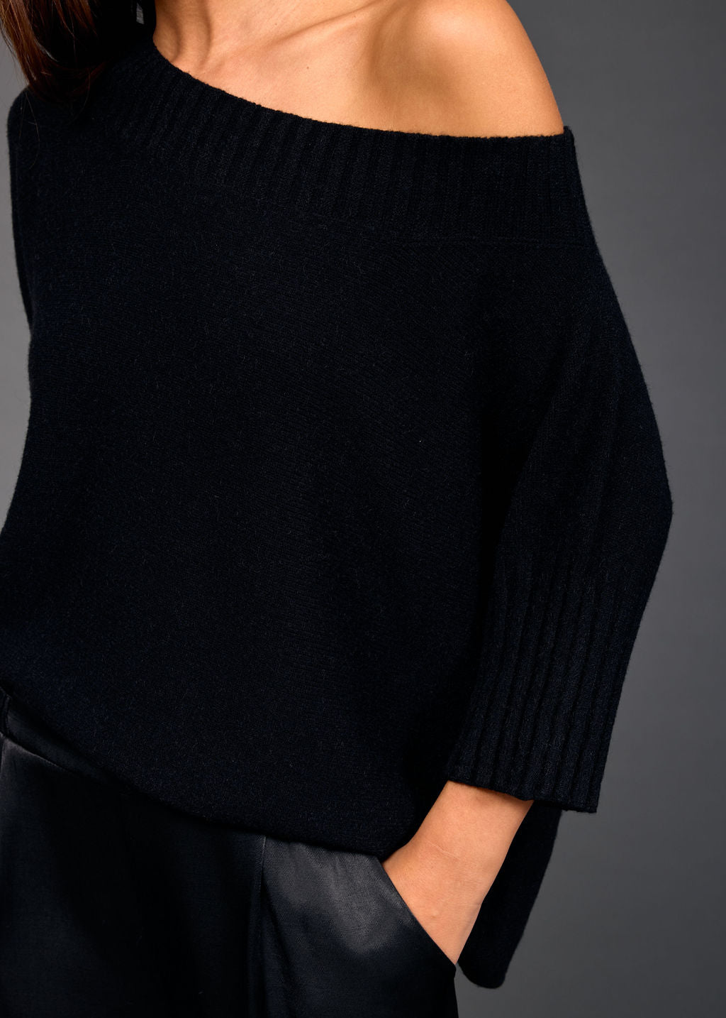 Vinci boat neck sweater