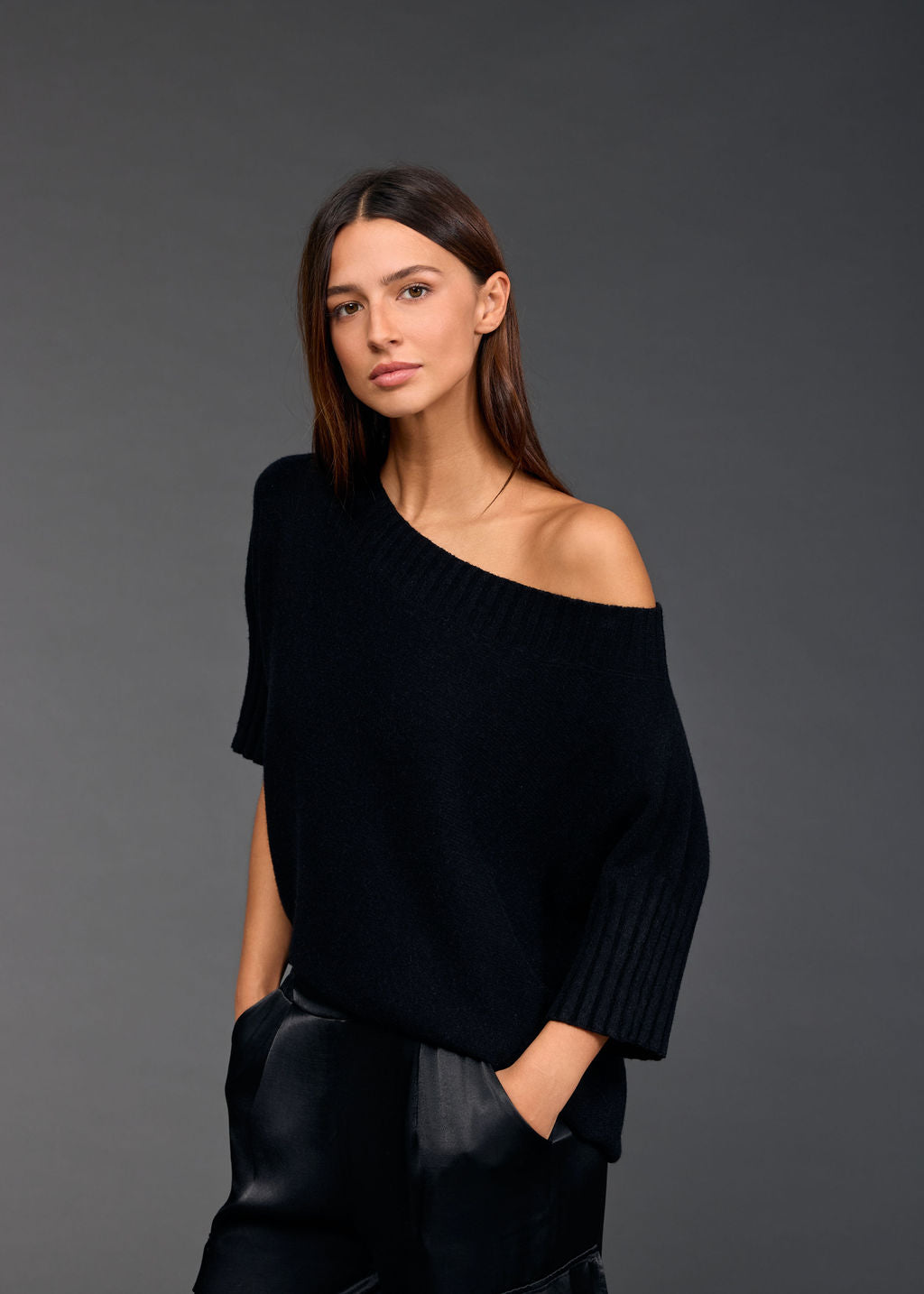 Vinci boat neck sweater