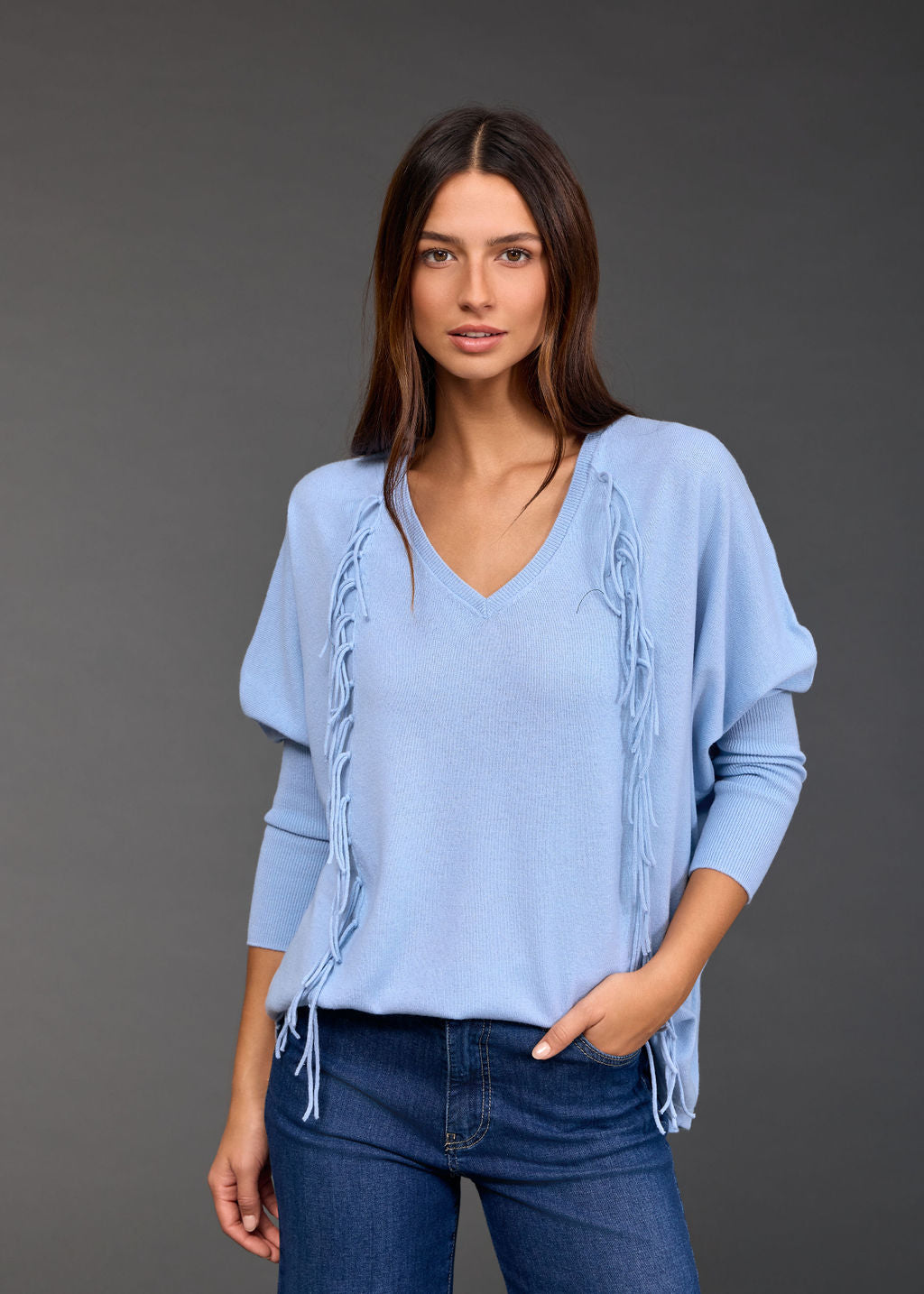 Pull Frangé en laine Naomi