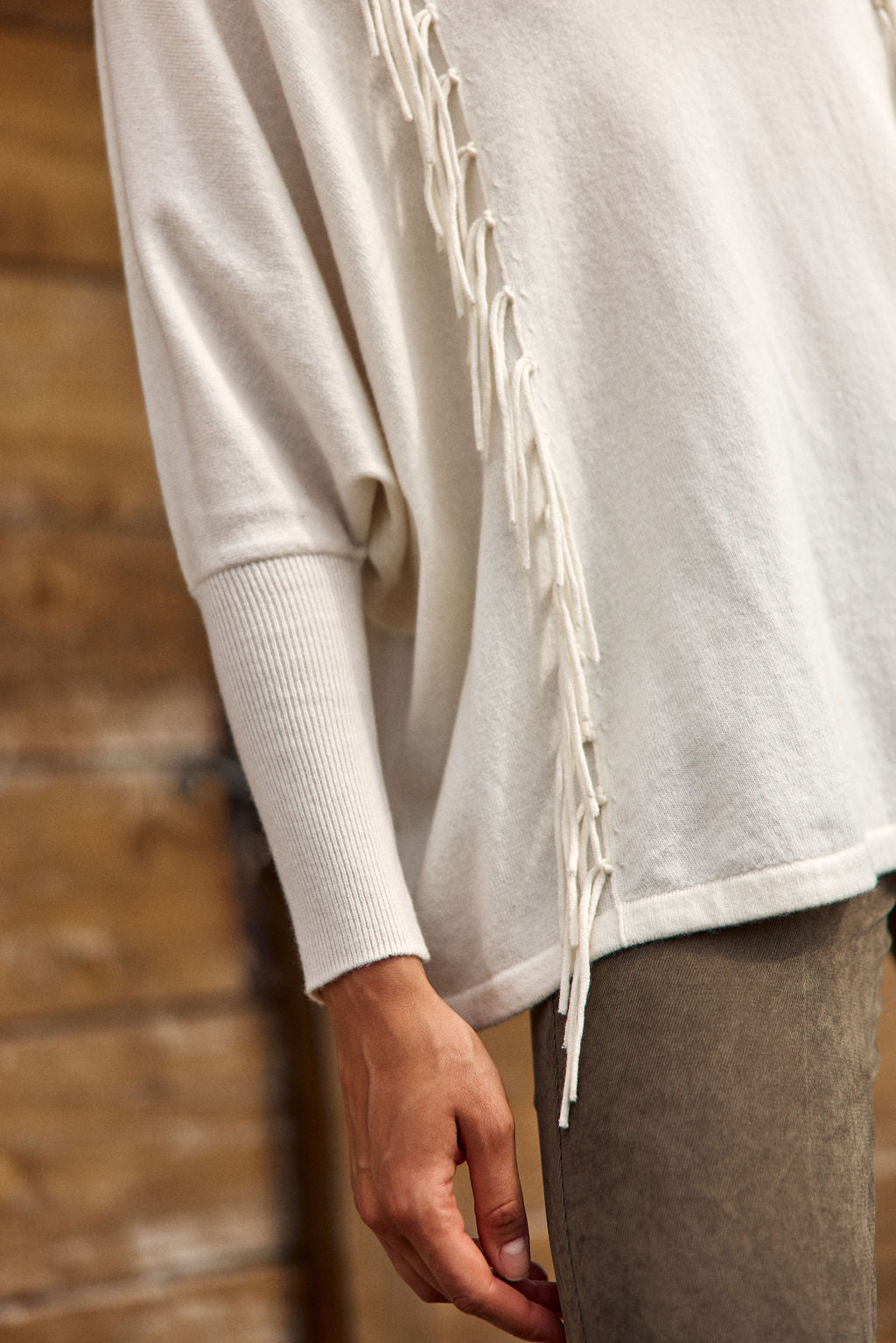 Naomi Wool Fringed Sweater