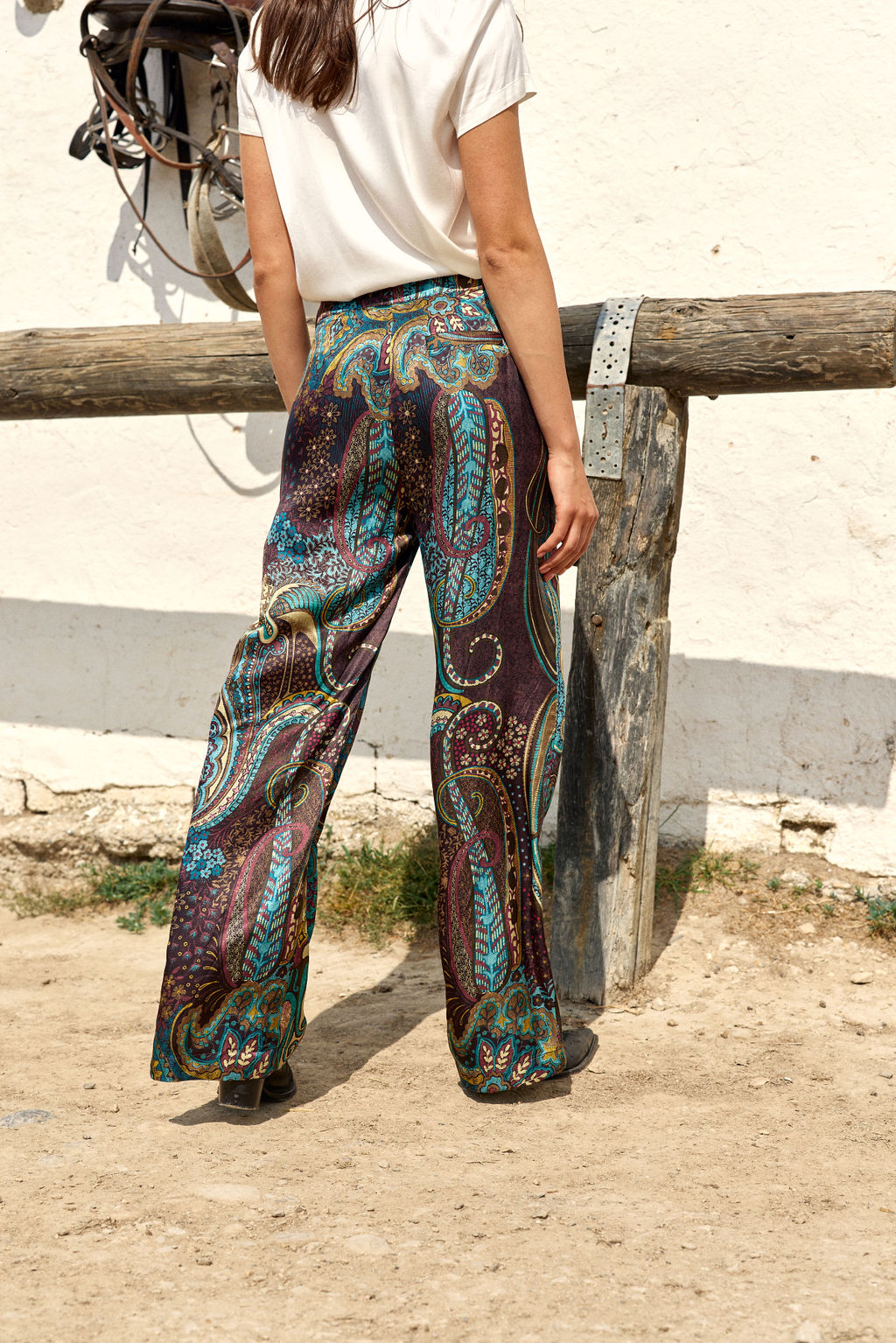 CARLO CASHMERE PRINT PANTS