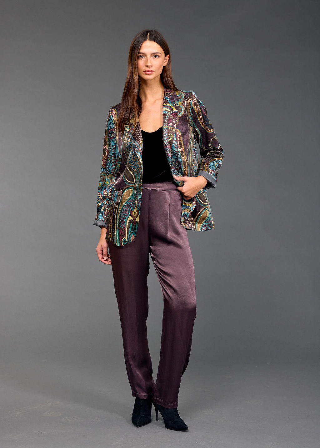 TESS PRINTED BLAZER JACKET